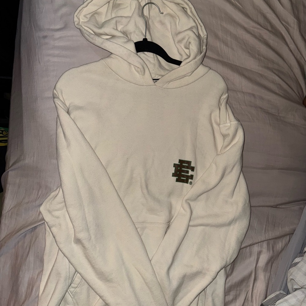 Cream Hoodie with Logo